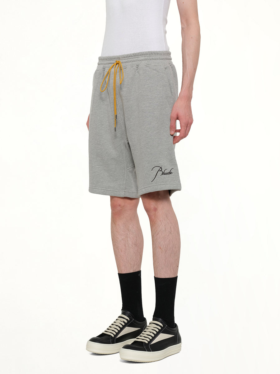 Classique Sweatshort in Heather Grey/Black