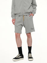 Classique Sweatshort in Heather Grey/Black