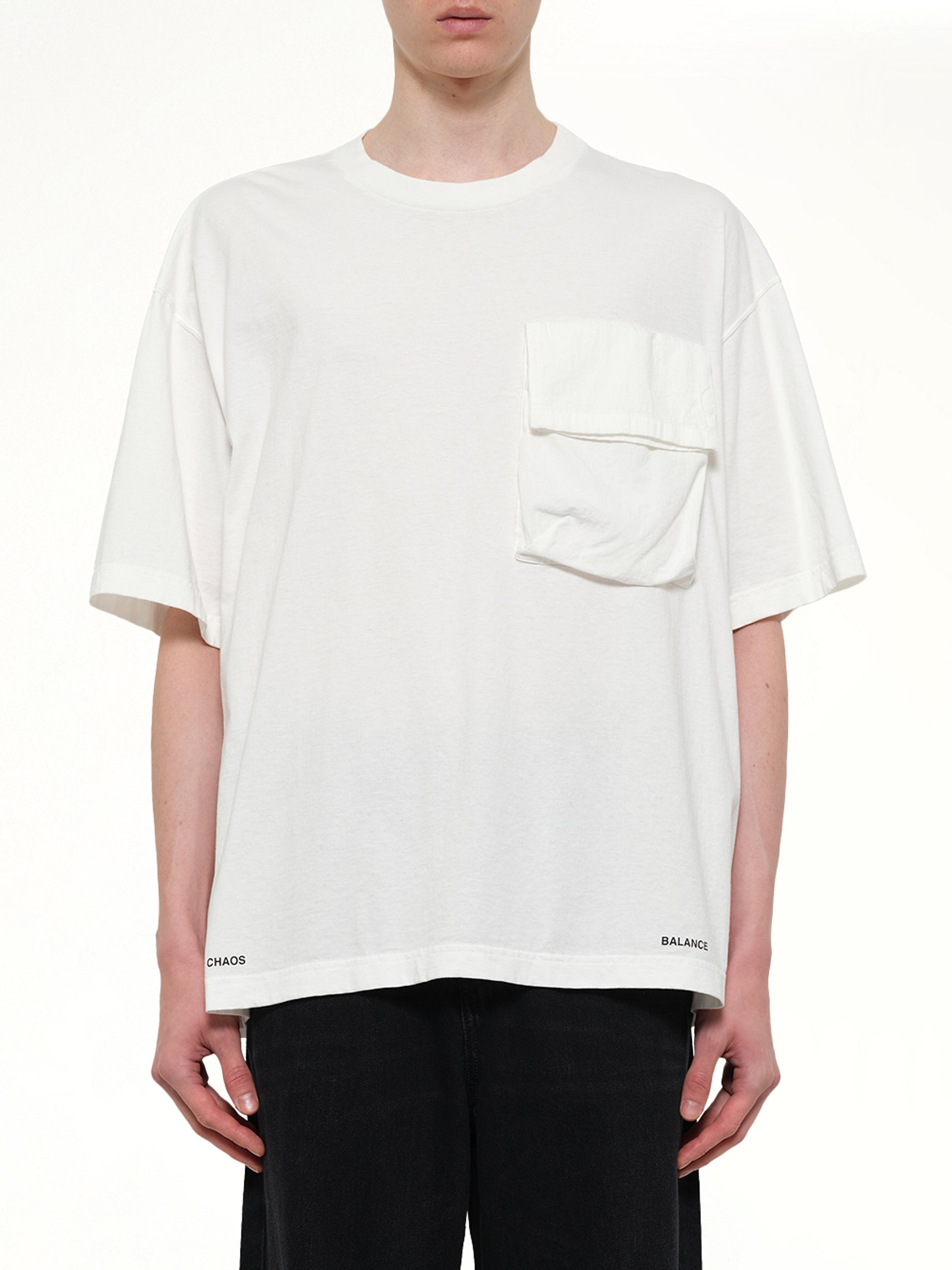 Chaos Balance Pocket T-Shirt in White