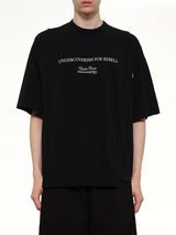 Undercoverism for Rebel T-Shirt in Black