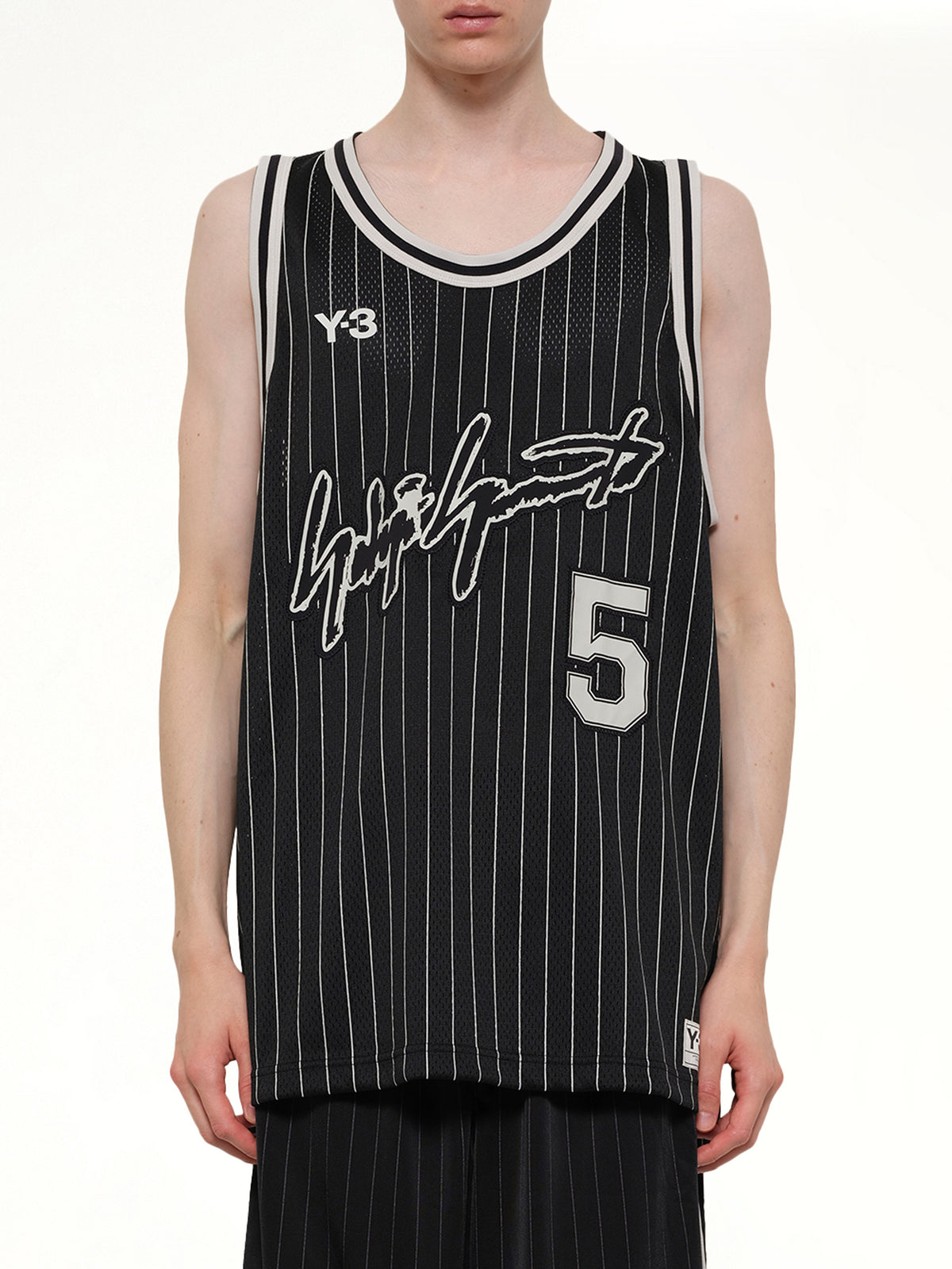 Elite 5 Basketball Jersey in Black