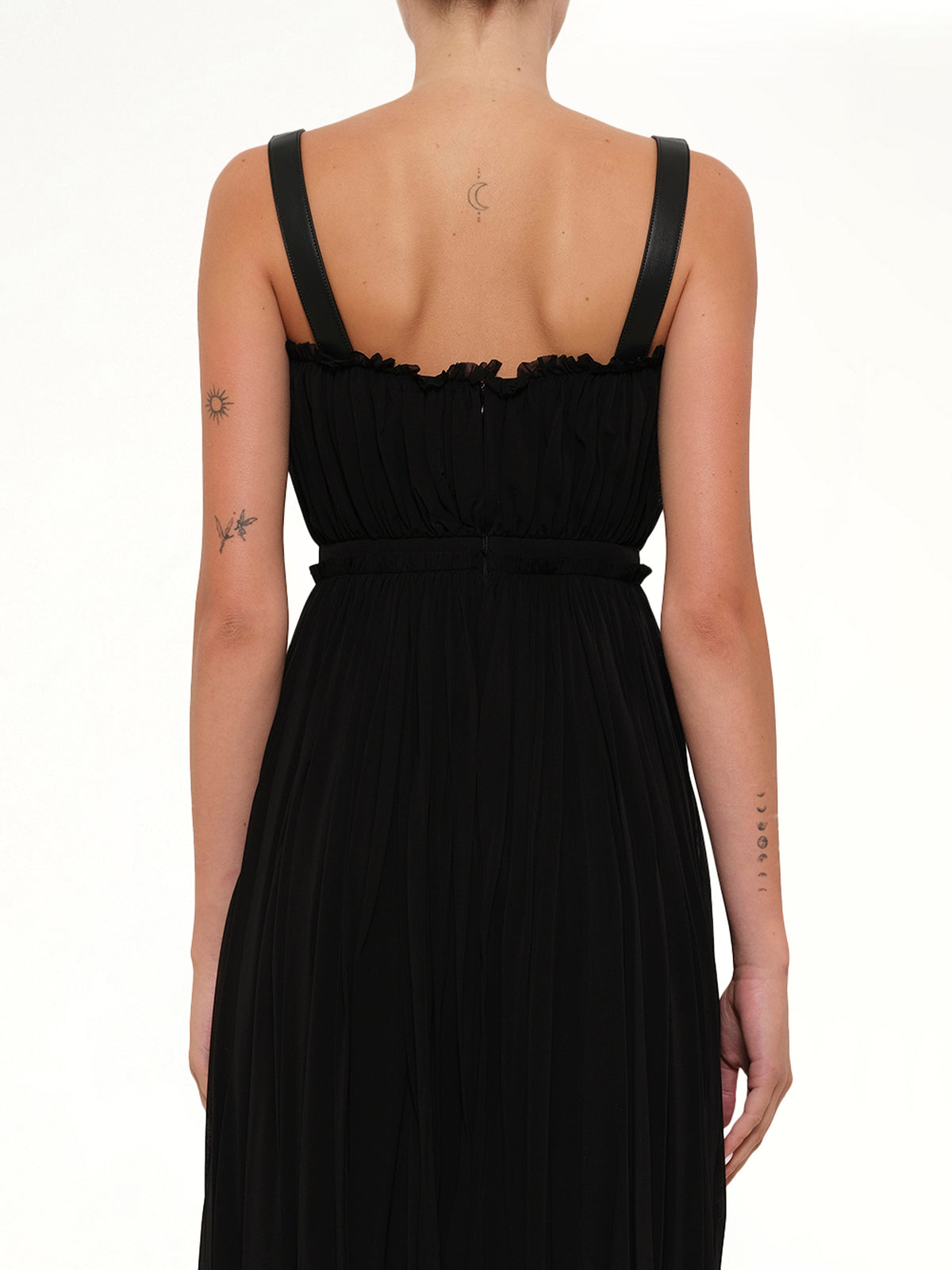 Amq - Abito Jersey Mini Dress in Black