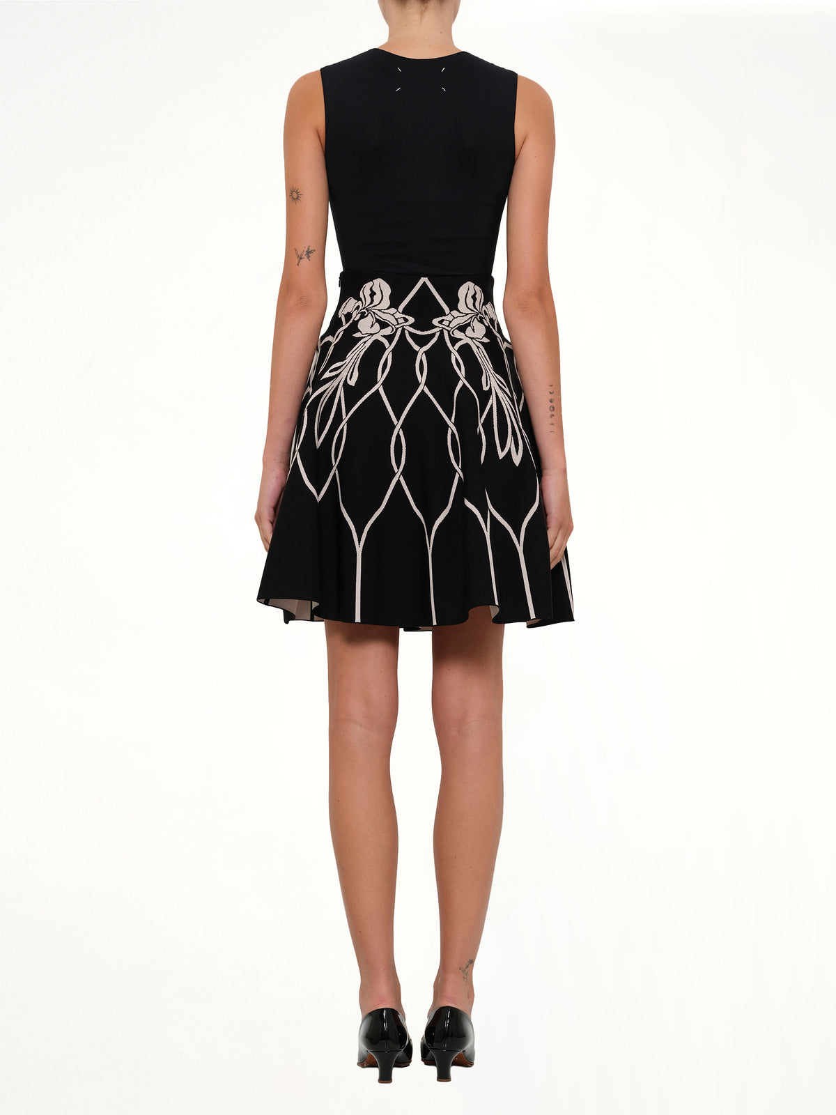 Amq - Vlm Mini Skirt in Black