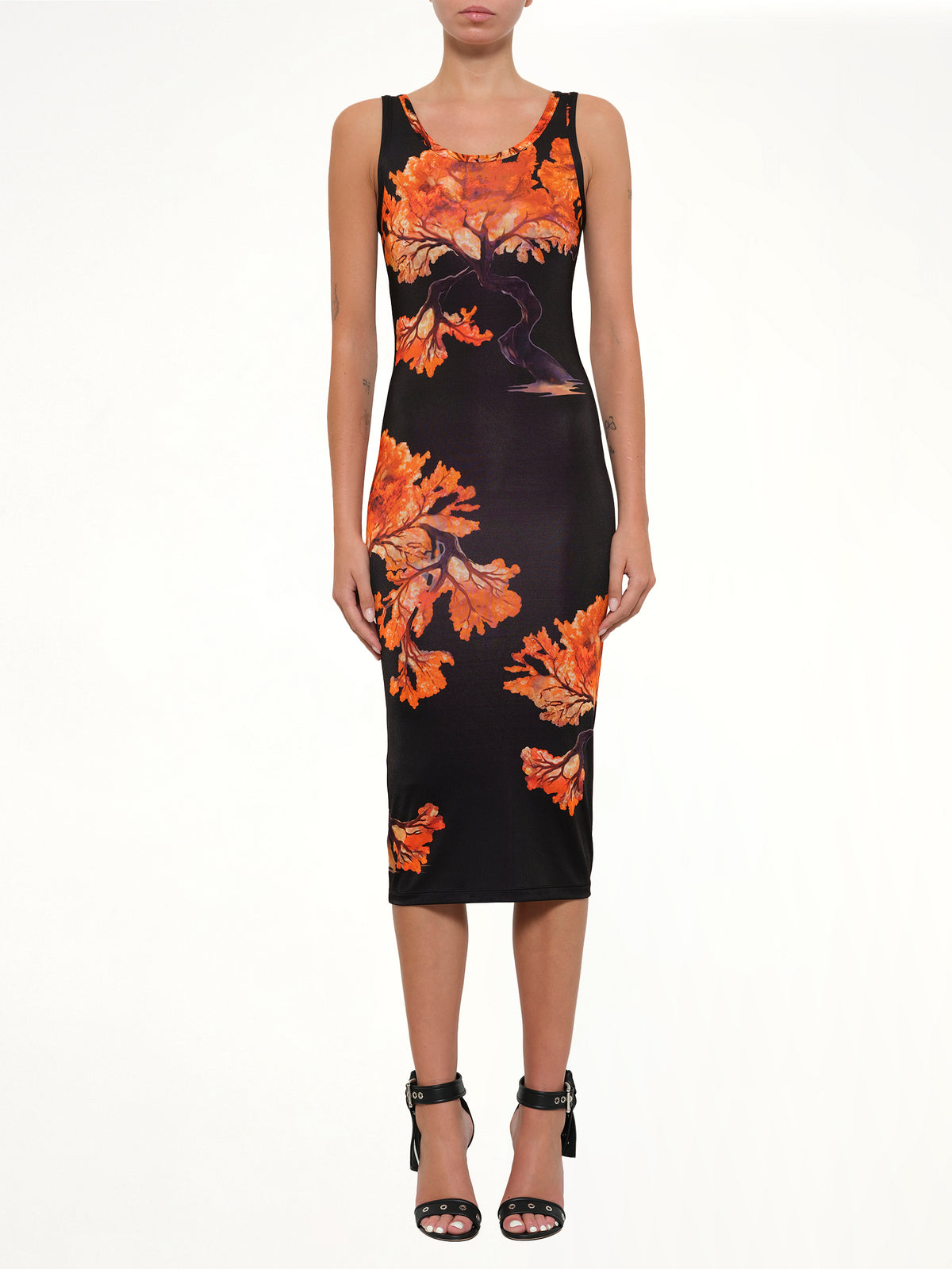 Podium Robe Dress in Multicolor