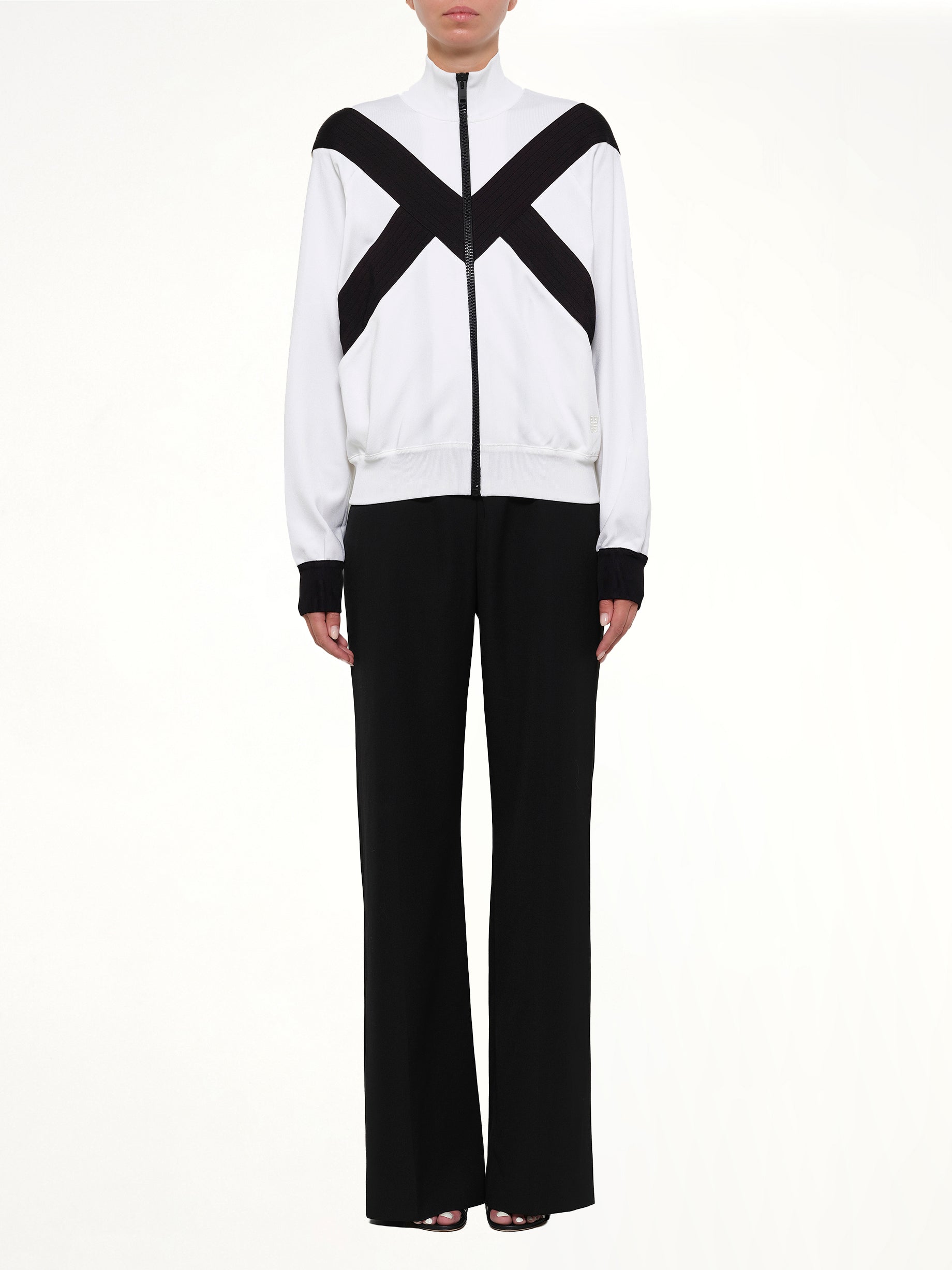 Turtle Neck Multi Sweater in Black