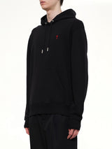 Ami De Coeur Hoodie in Black/Red