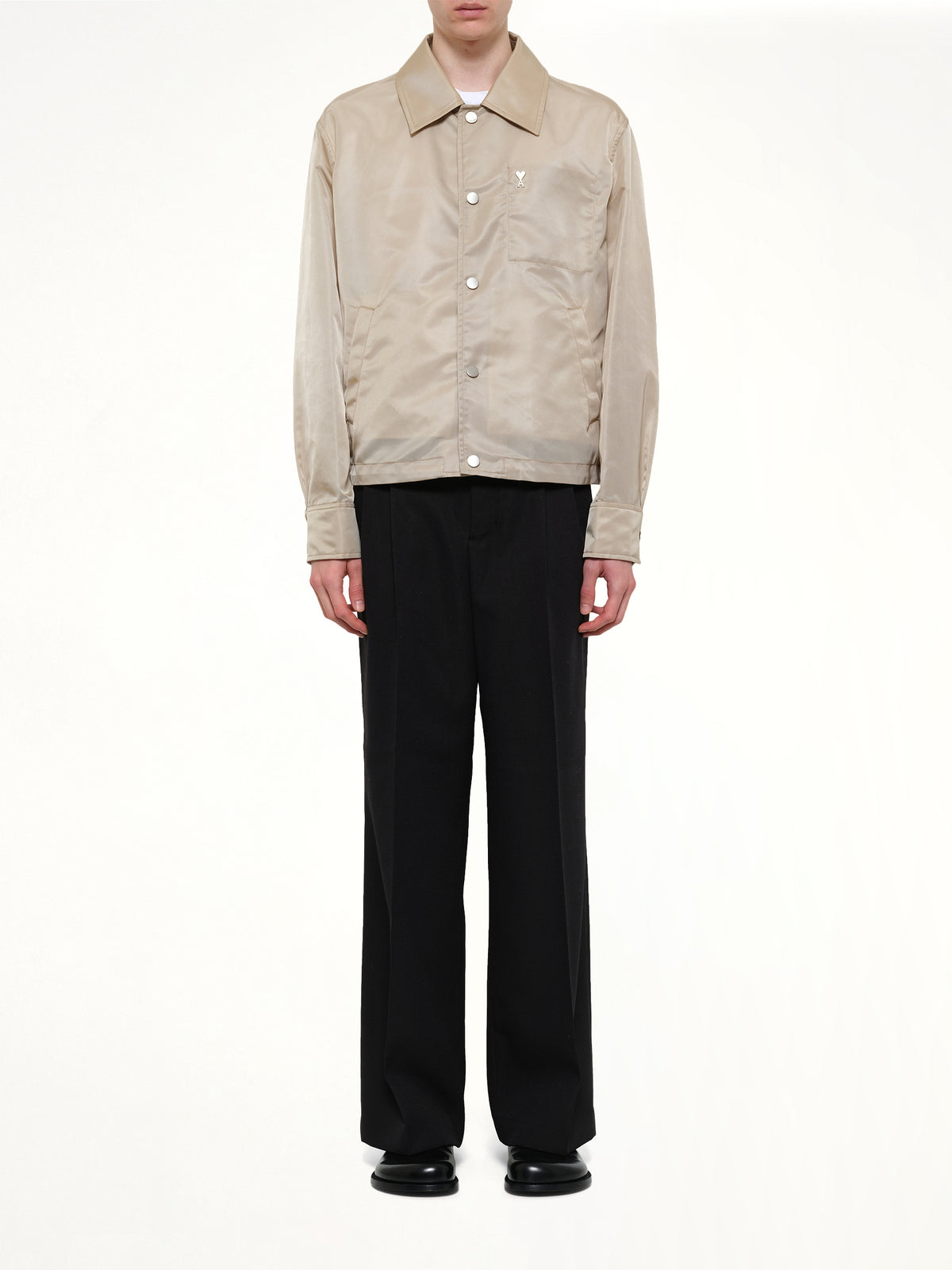 Ami De Coeur Coach Jacket in Beige Taupe