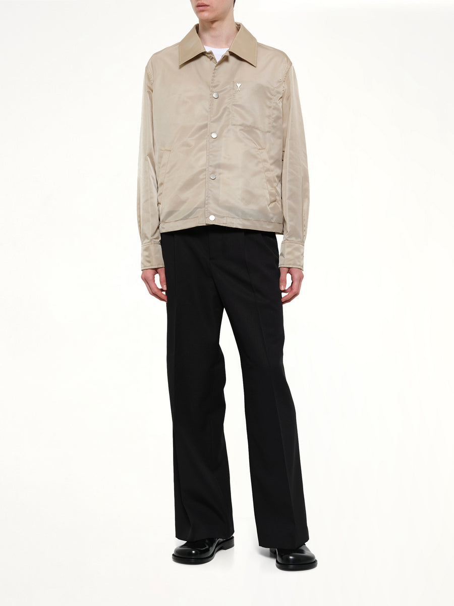 Ami De Coeur Coach Jacket in Beige Taupe