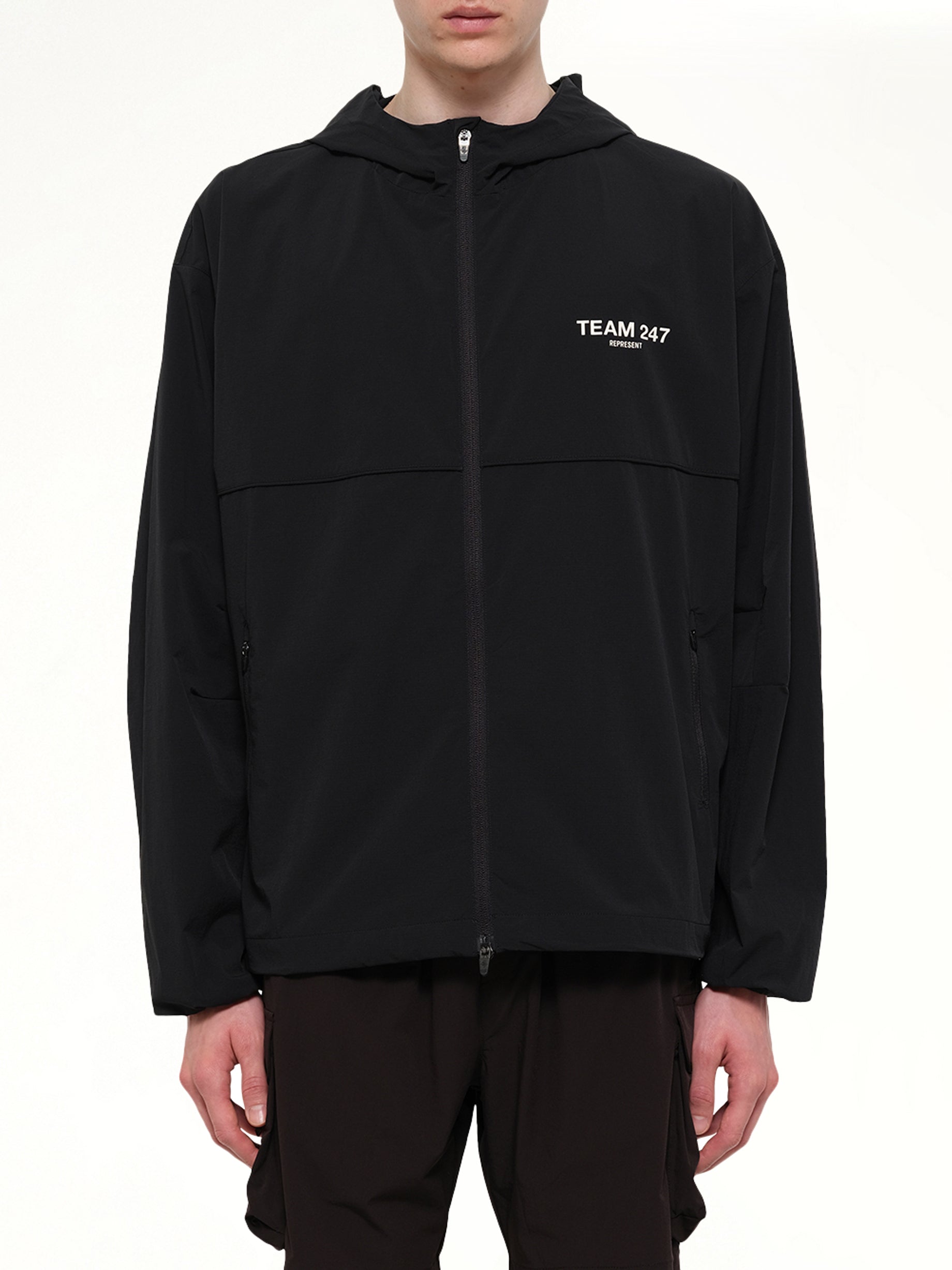 Team 247 Track Jacket in Jet Black