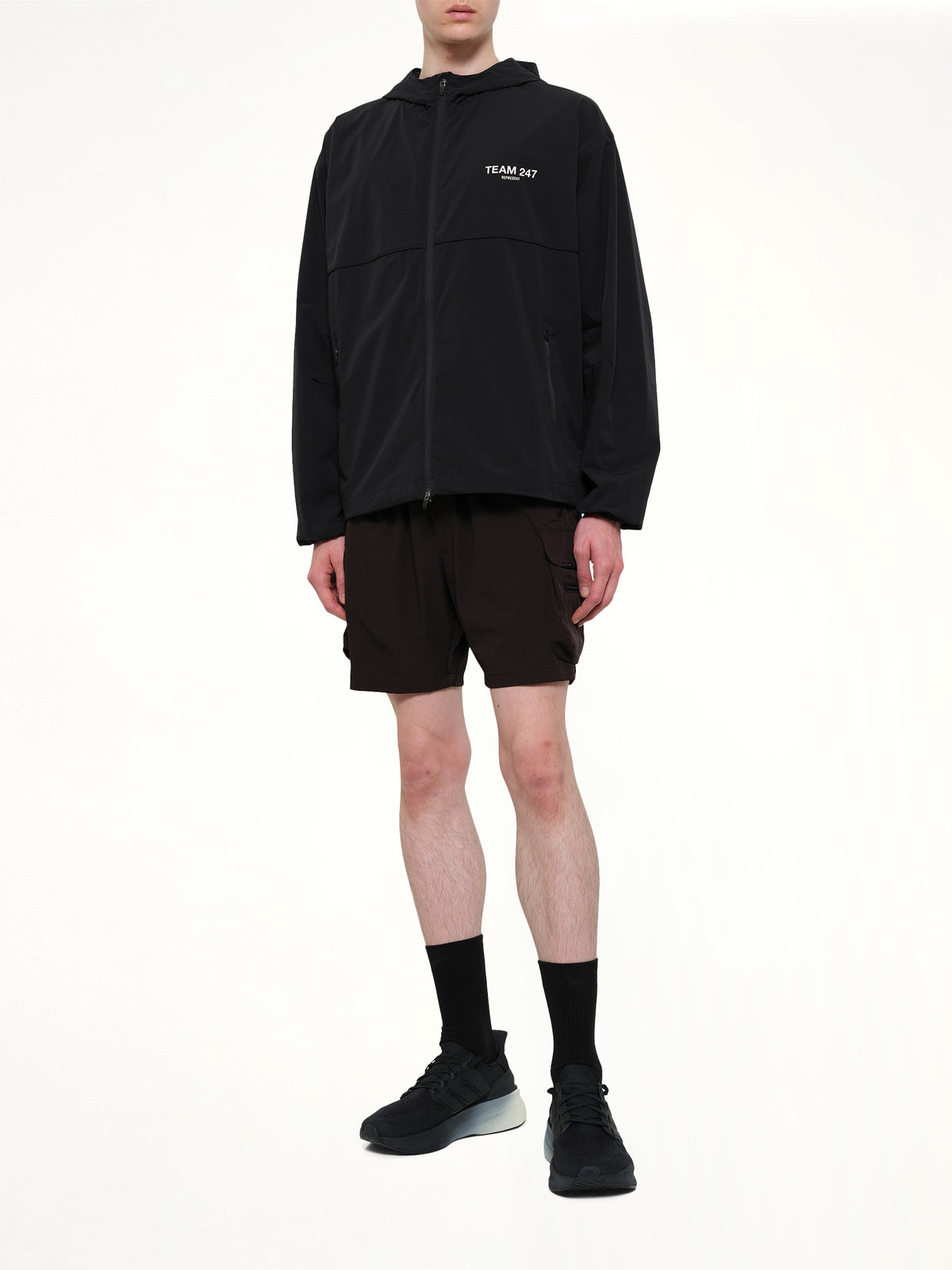 Team 247 Track Jacket in Jet Black