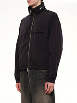 Windbreaker with Embossed ADC in Black
