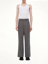 Low Waist Wide Trouser in Carbon