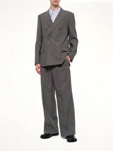 Low Waist Wide Trouser in Carbon
