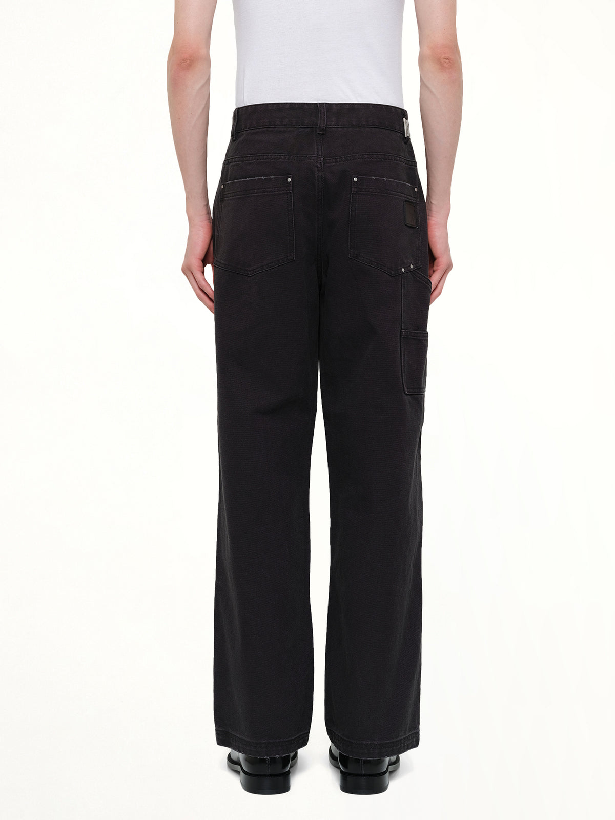 Worker Pant in Washed Black