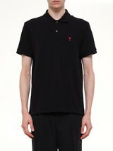 Ami De Coeur Polo in Black/Red