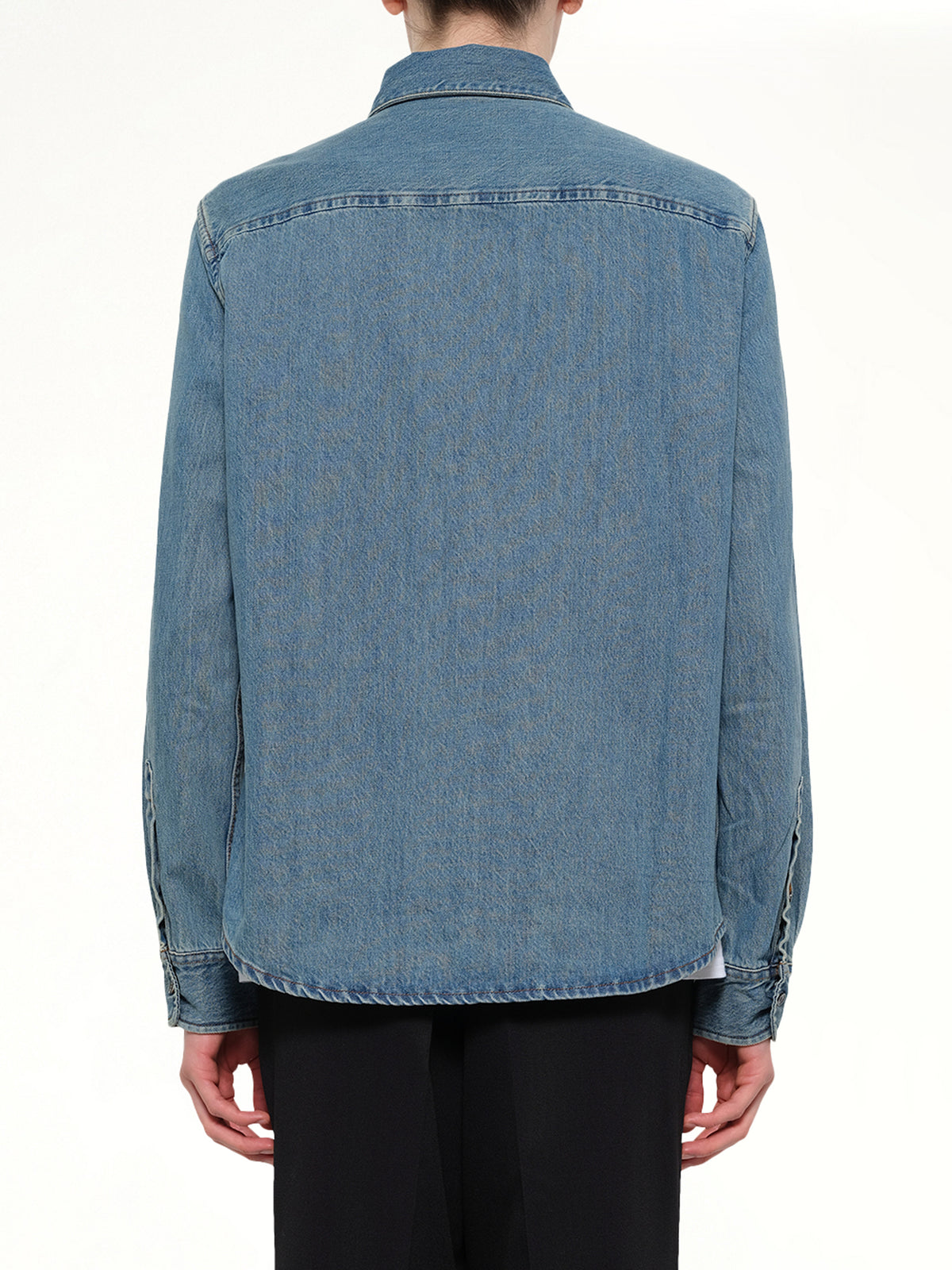 Contrasted Ami De Coeur Shirt in Blue