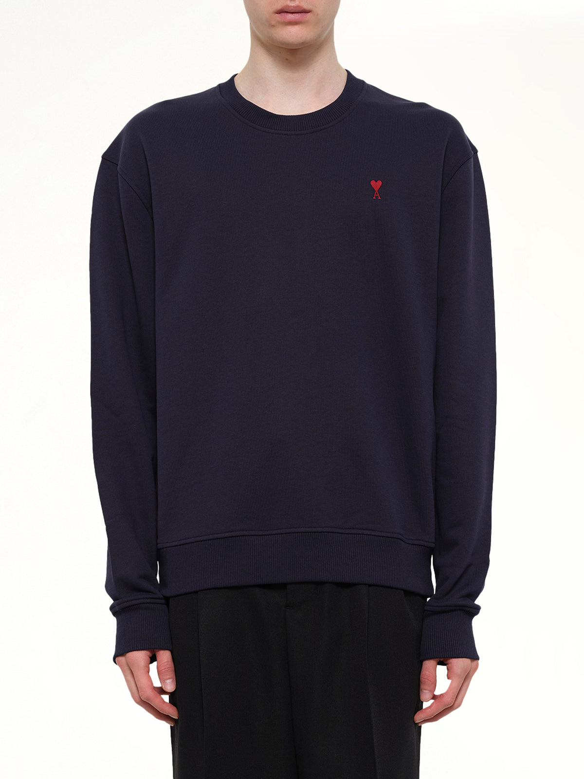 Red Ami De Coeur Sweatshirt in Navy