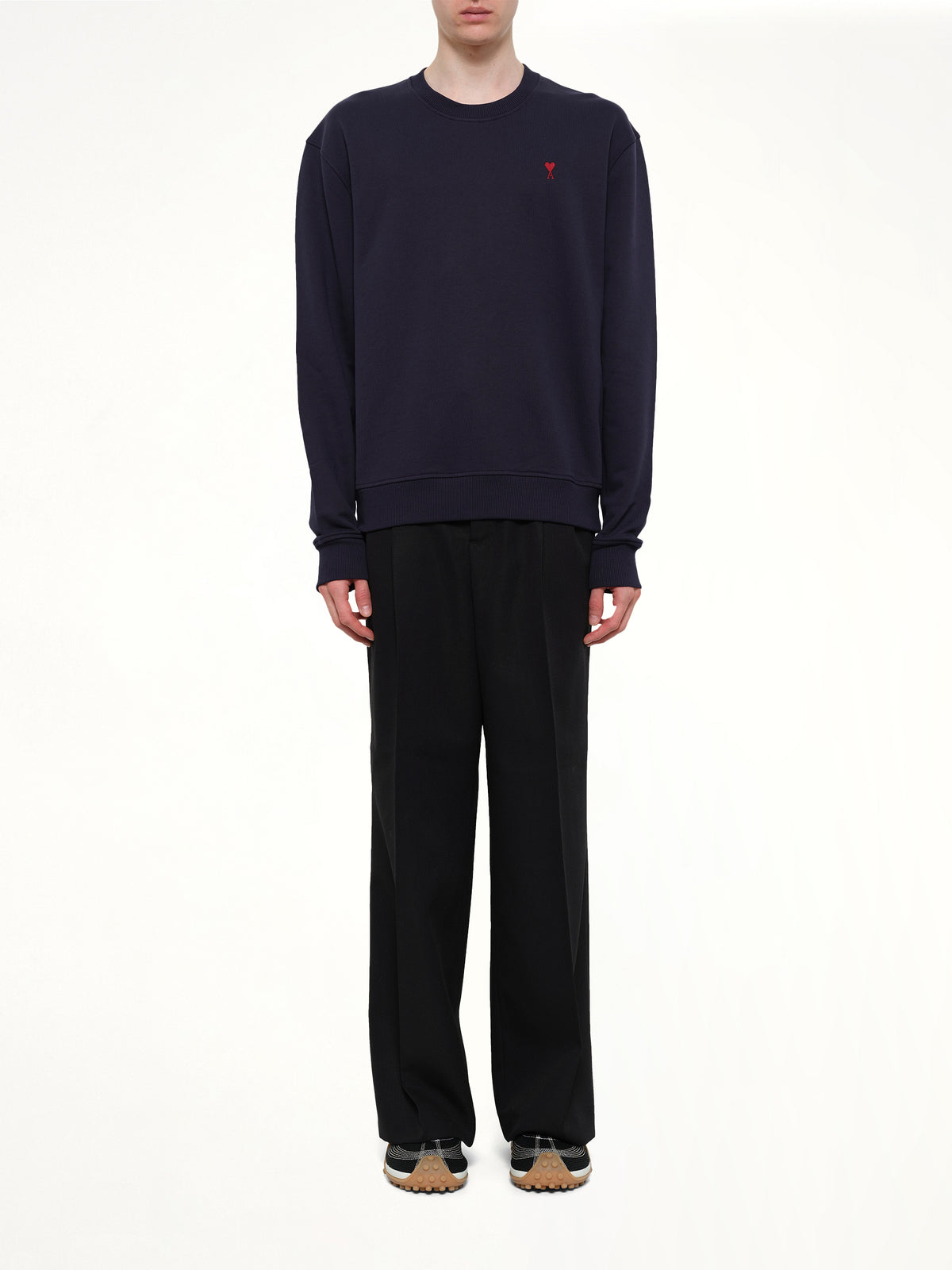 Red Ami De Coeur Sweatshirt in Navy