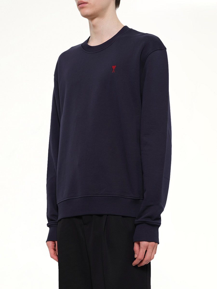 Red Ami De Coeur Sweatshirt in Navy