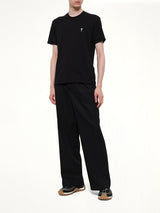 Contrasted Ami De Coeur T-Shirt in Black