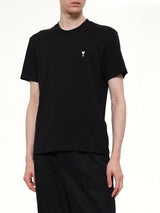 Contrasted Ami De Coeur T-Shirt in Black