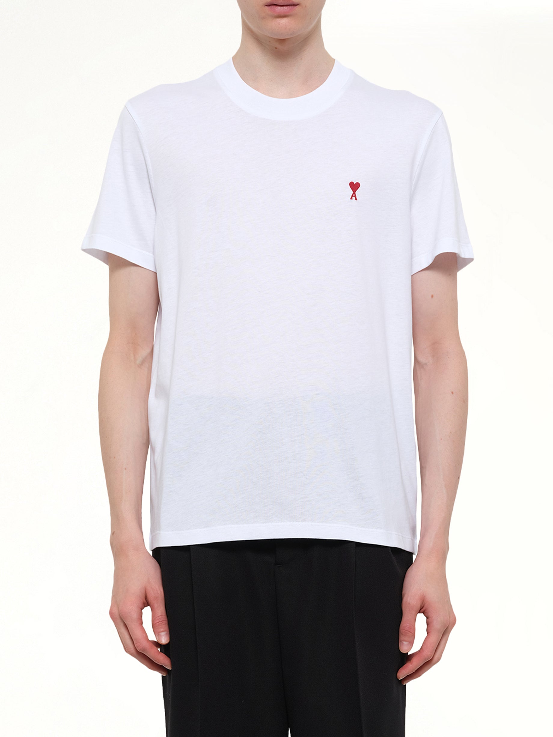 Ami De Coeur T-Shirt in White/Red
