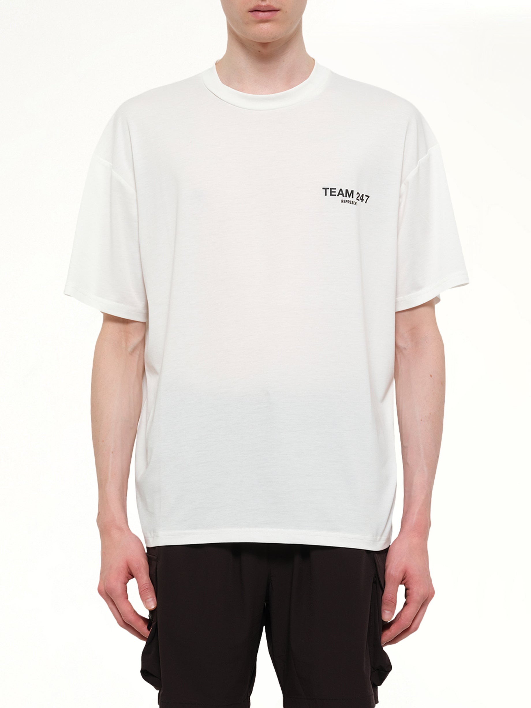 Team 247 Oversized T-Shirt in Flat White