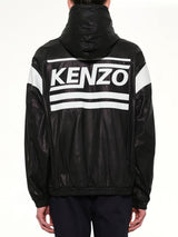 Hyper Logo Leather Jacket in Black