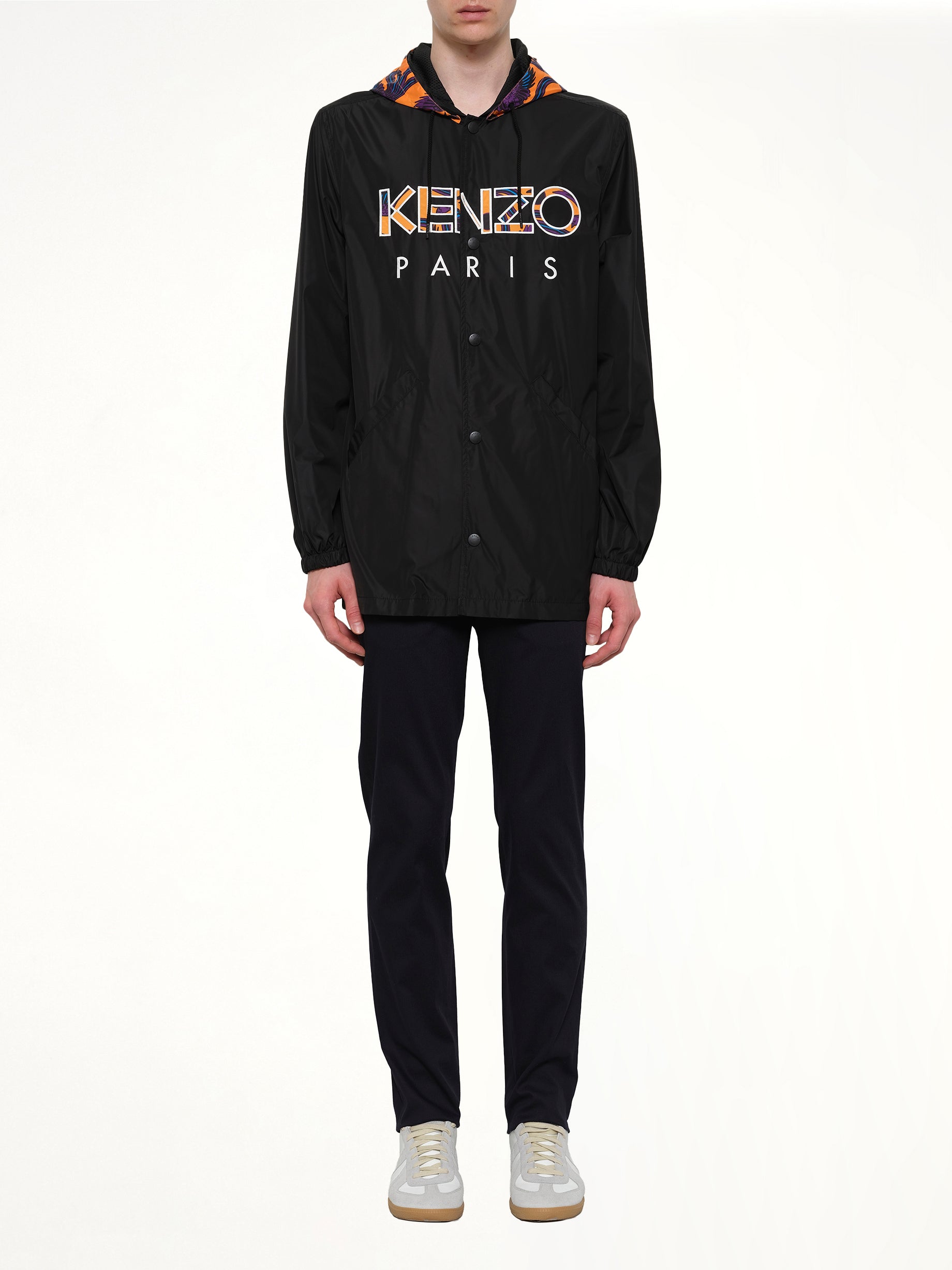 Logo Coach Jacket in Black