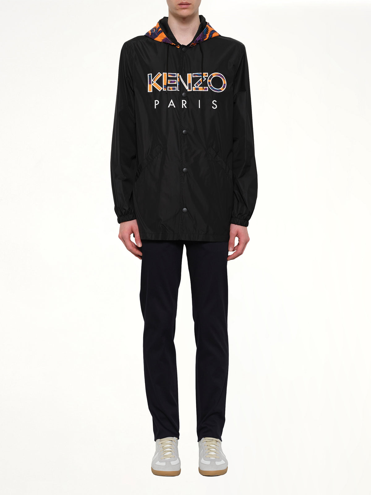Logo Coach Jacket in Black