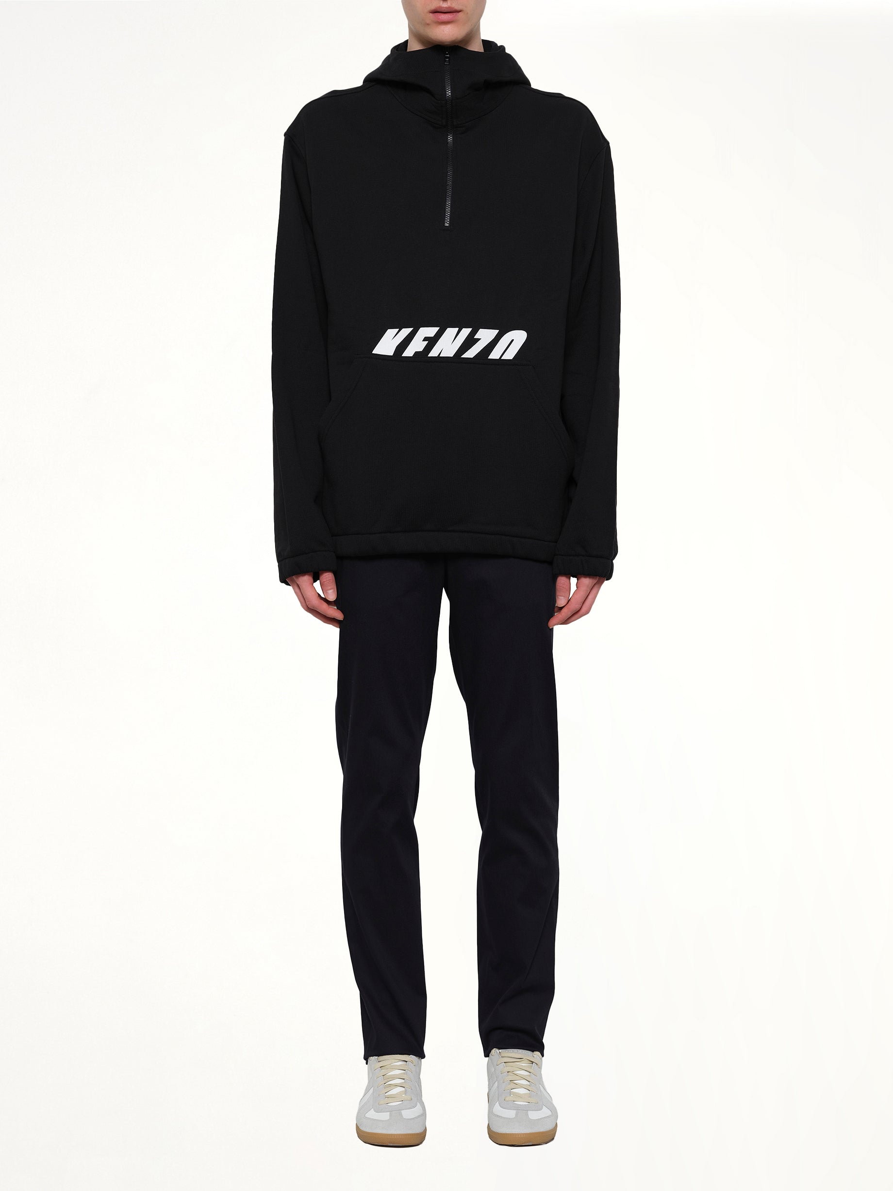 Ski Hood Sweatshirt in Black