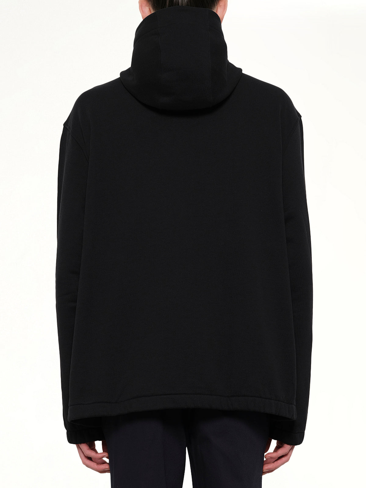 Ski Hood Sweatshirt in Black
