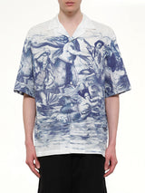 Breizh Print Cuba Shirt in Blue