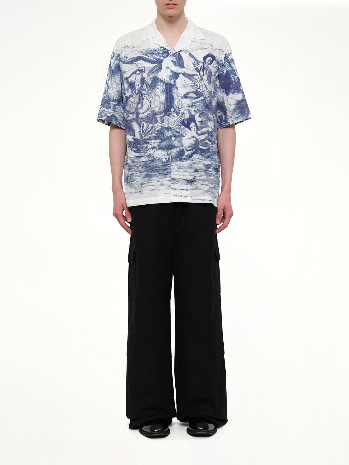 Breizh Print Cuba Shirt in Blue