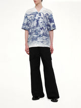 Breizh Print Cuba Shirt in Blue