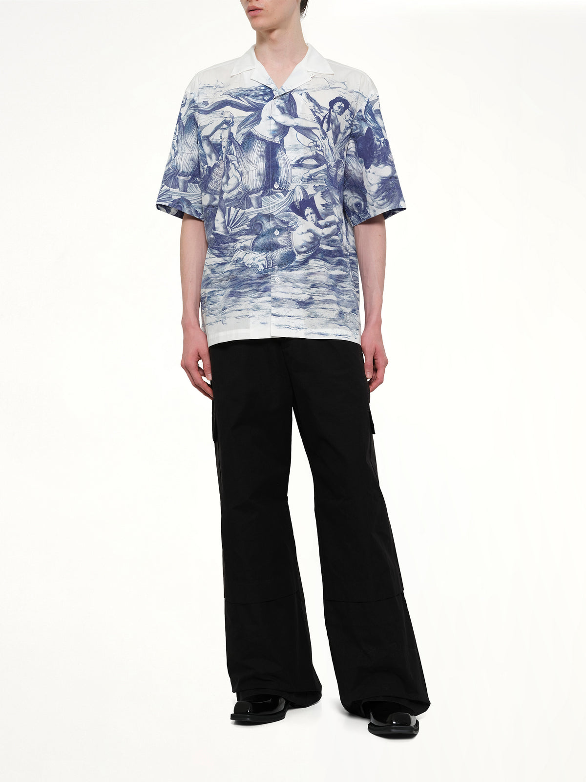Breizh Print Cuba Shirt in Blue