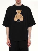 Bear Over T-Shirt in Black/Brown