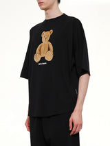 Bear Over T-Shirt in Black/Brown