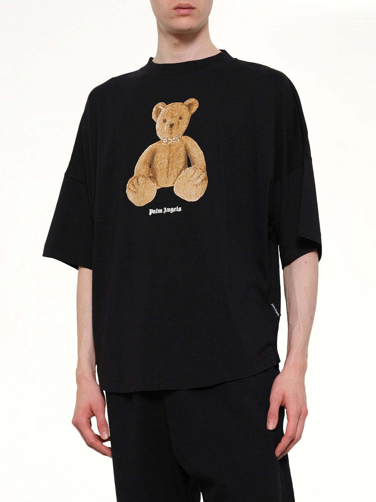 Bear Over T-Shirt in Black/Brown