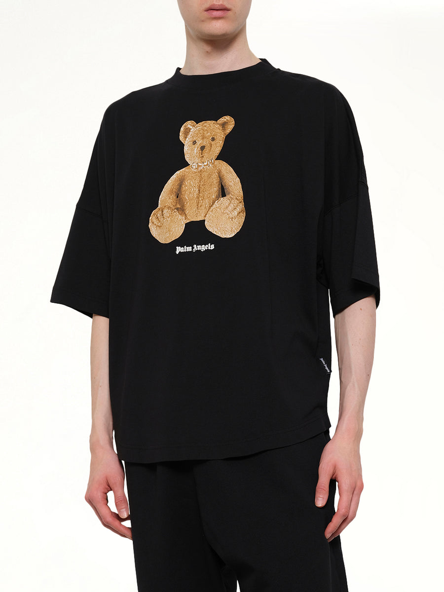 Bear Over T-Shirt in Black/Brown