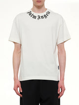 Neck Logo Regular T-Shirt in Off White/Black
