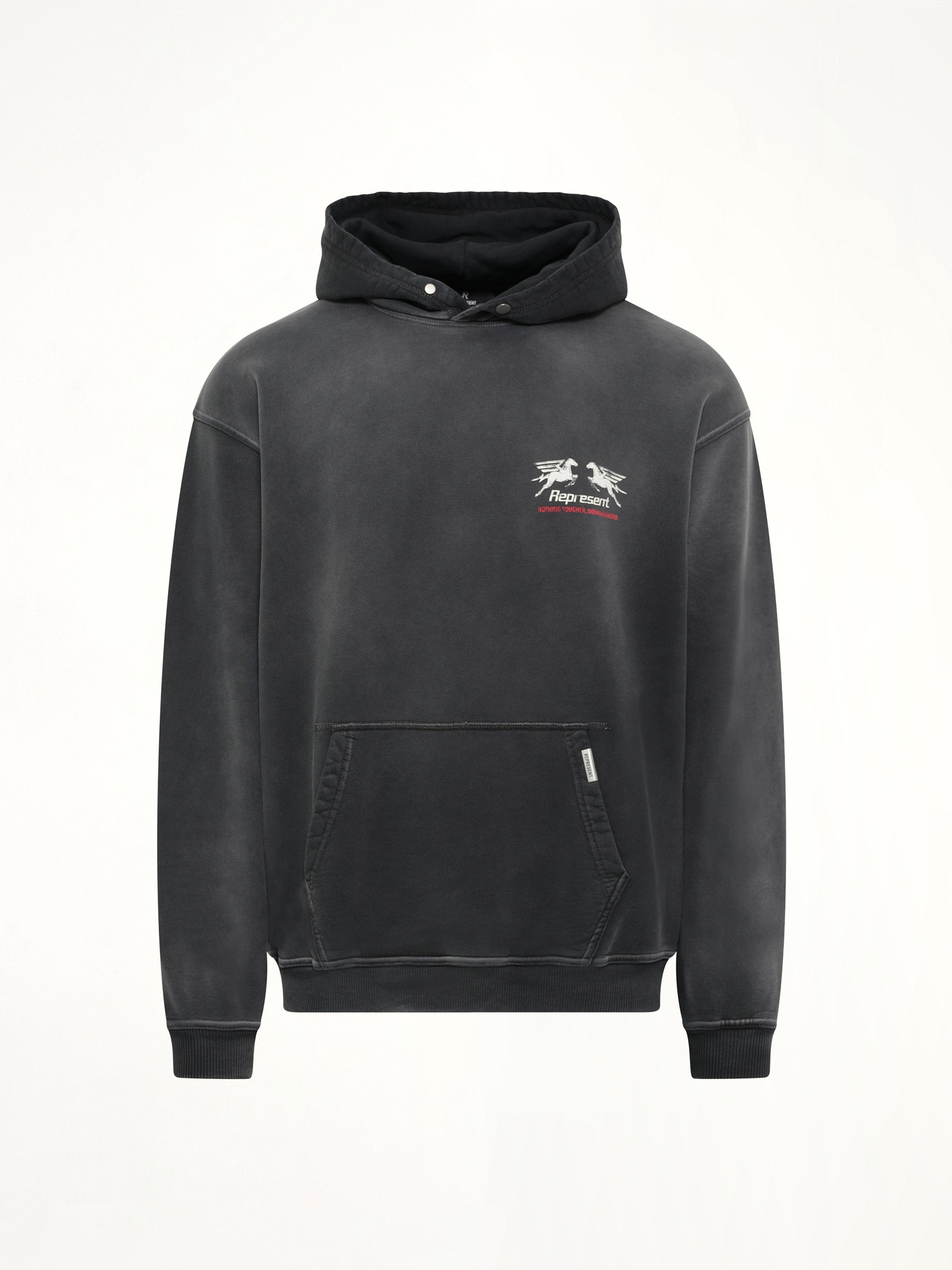 24 Hour Service Hoodie in Stained Black