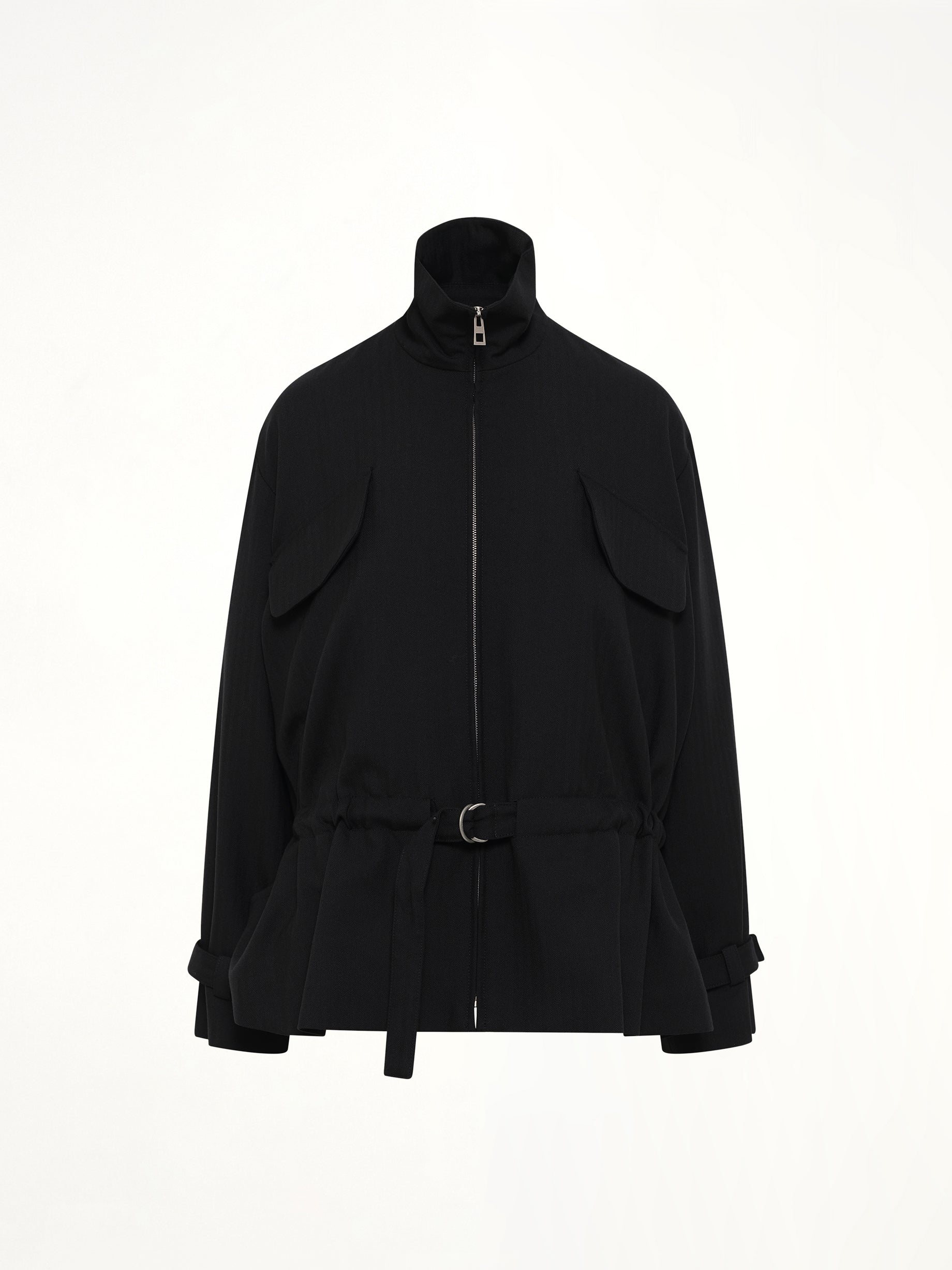 Belted Jacket in Black