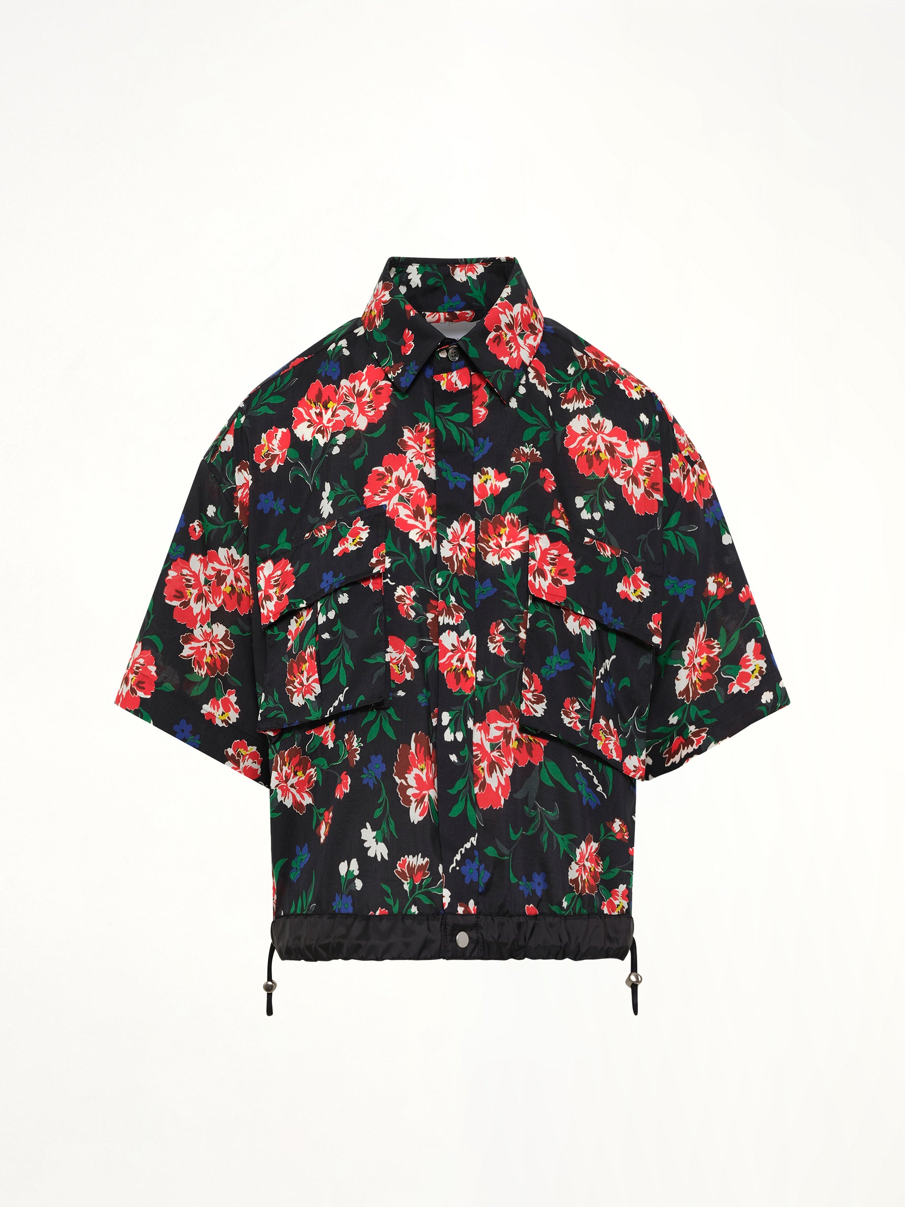 Floral Shirt in Black