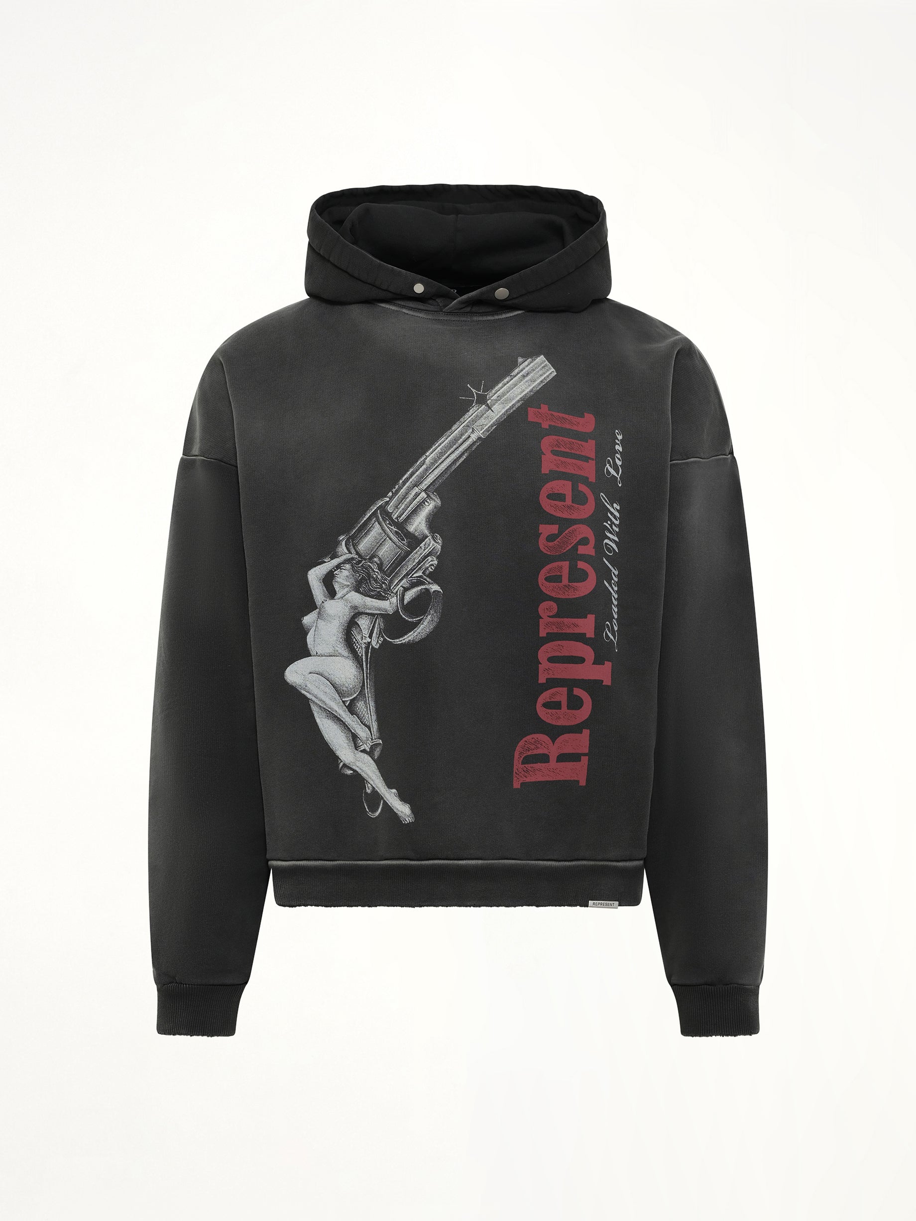 Loaded With Love Hoodie in Stained Black