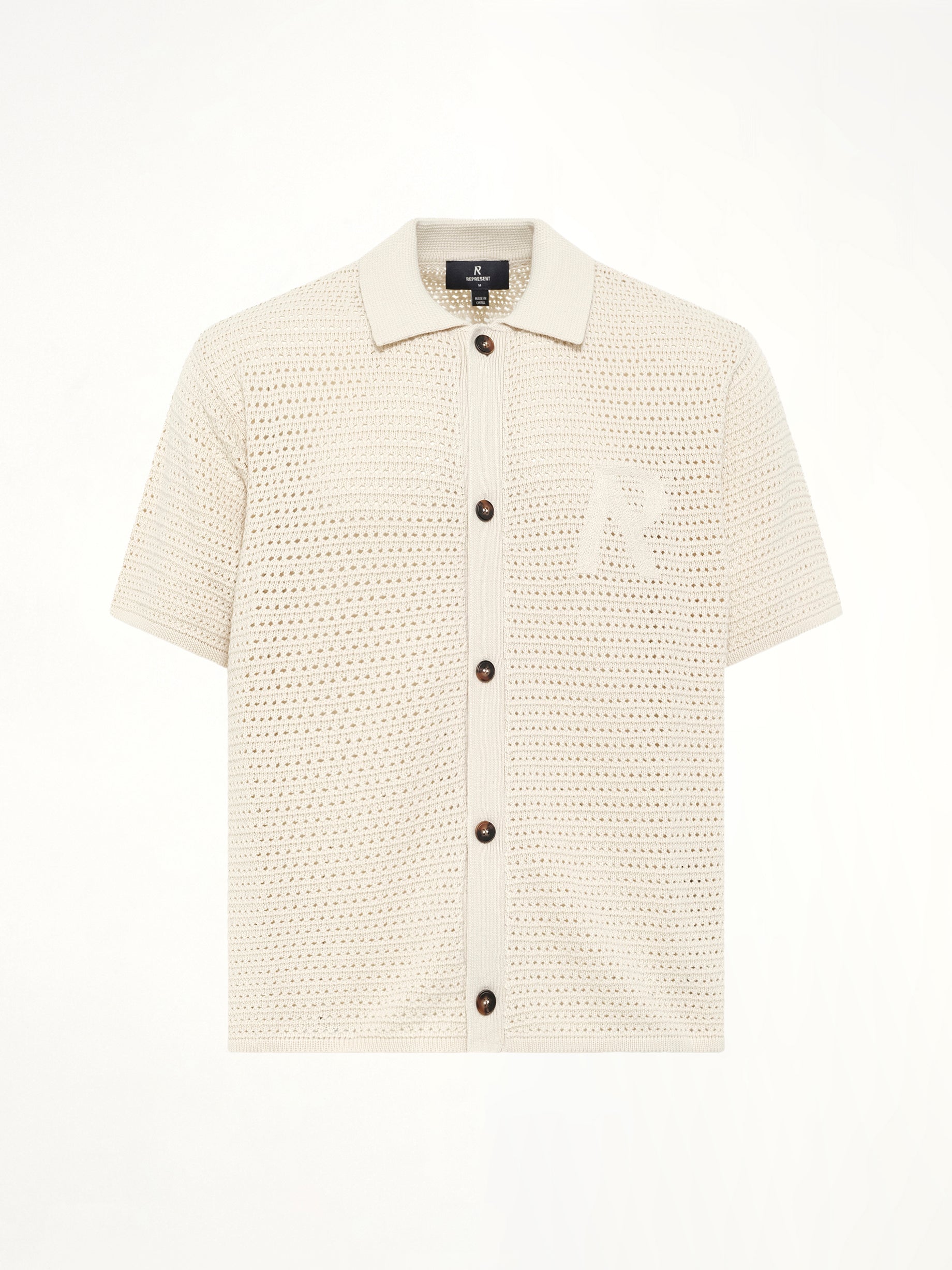 Pico Knit Shirt in Ecru