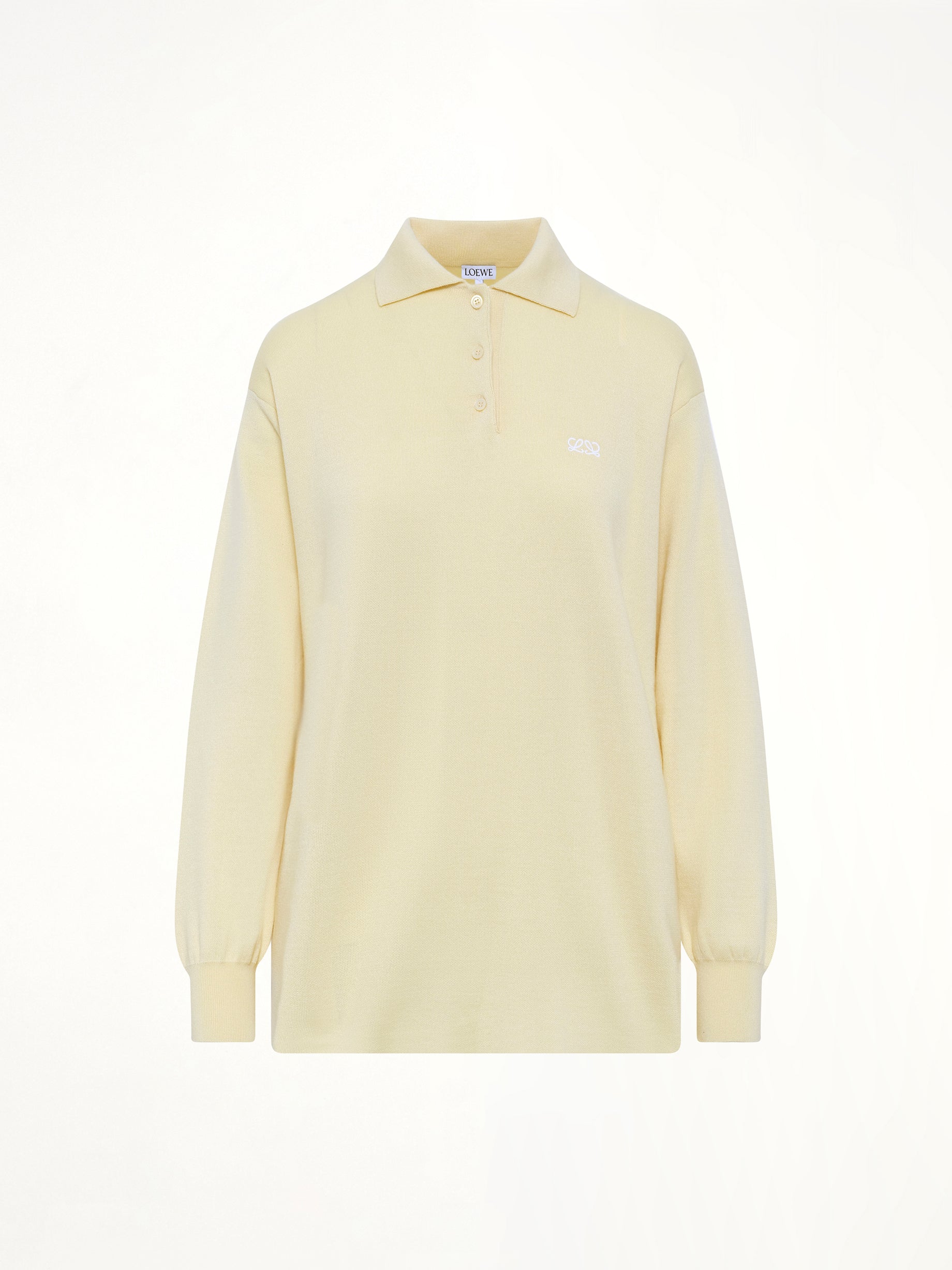 Polo Sweater in Light Yellow