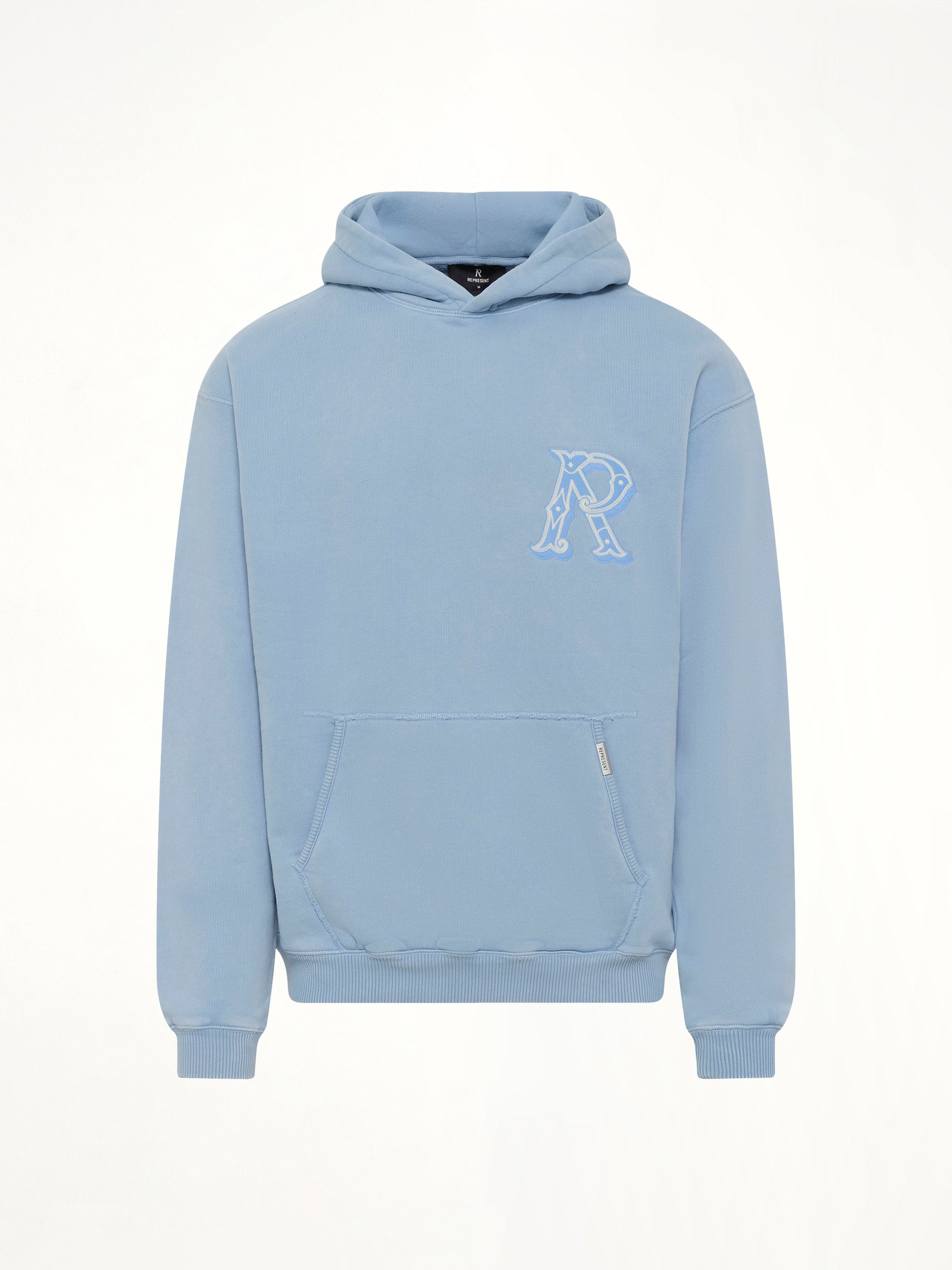 Western Initial Hoodie in Mountain Bluebird