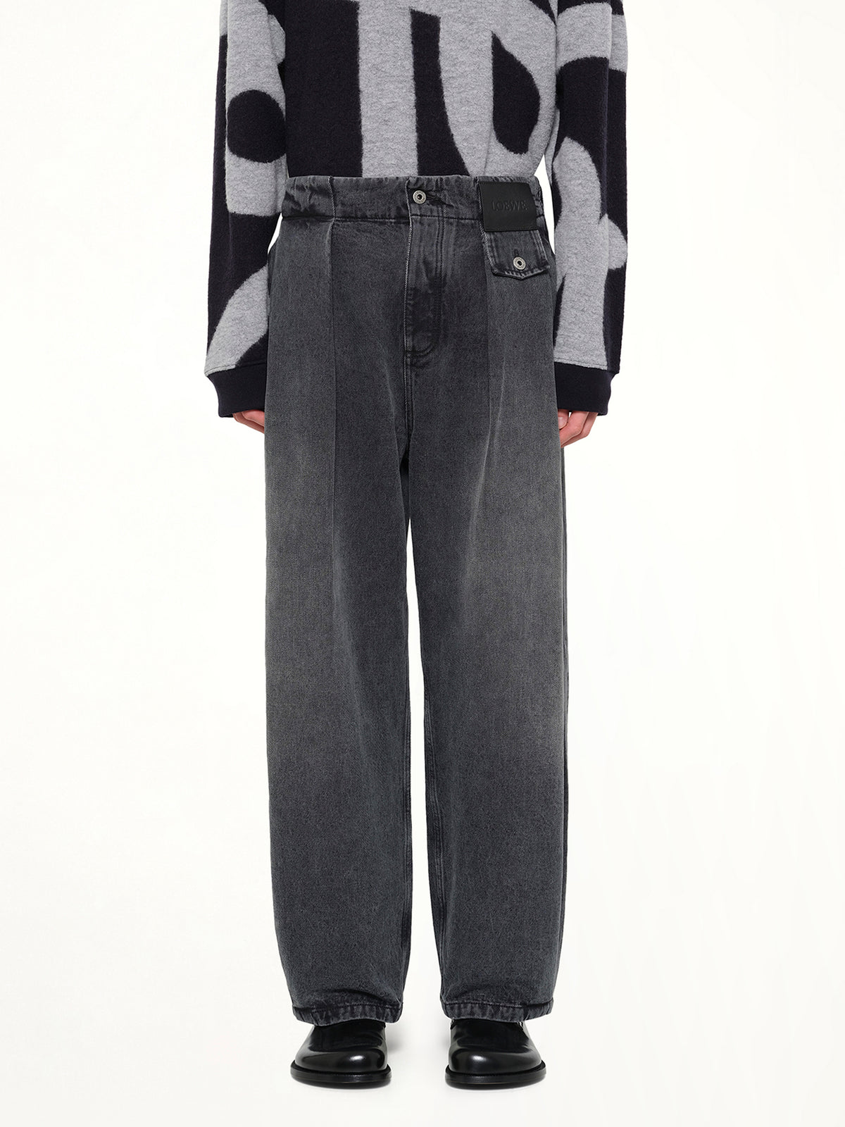 Belted Jeans AF in Black