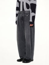 Belted Jeans AF in Black